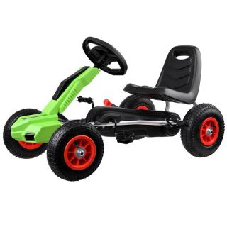 Joko Šľapacia motokára s nafukovacími kolesami, zelená (Nosnosť 30kg)