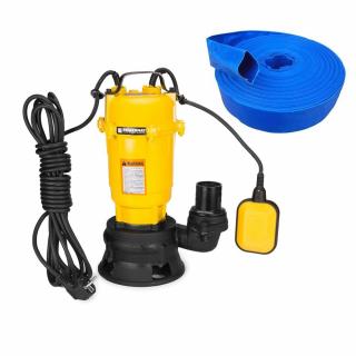 Kalové čerpadlo s drvičom a plavákom PM-PDS-3000P + hadica 20m - POWERMAT