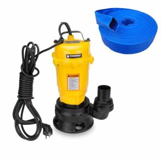 Kalové čerpadlo s drvičom PM-PDS-3000 + hadica 2” 20m - POWERMAT