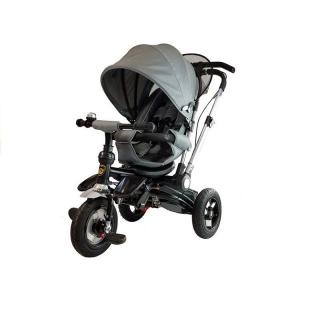 LeanToys Detská trojkolka PRO700, strieborná