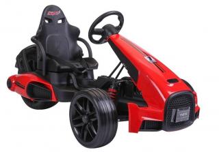 LeanToys Elektrická motokára CH9939 - červená, 2x45W, mäkké EVA kolesá