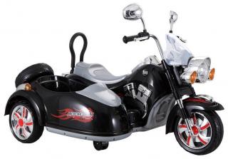 LeanToys Elektrická motorka SX138 - čierna, 2x45W, LED svetlá