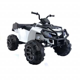 LeanToys Elektrická štvorkolka 24V BDM0909, 2x45W (24V) motor, biele l2499