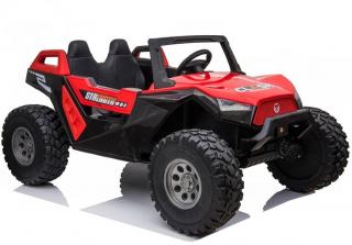 LeanToys Elektrické autíčko SX1928 4x4 24V - červené, 4x45W, EVA kolesá, LED svetlá, MP3