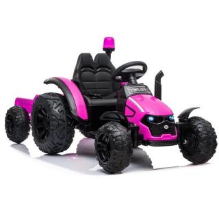 LeanToys Elektrický traktor HZB-200, ružová