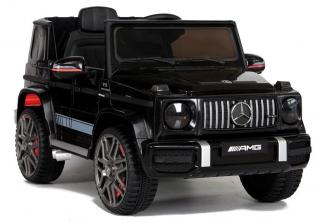 LeanToys L5011 Elektrické autíčko Mercedes G63 BBH-0002 - čierna, 2x45W, mäkké EVA kolesá, predné LED, USB, MP3
