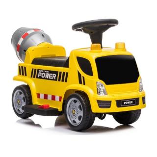 LeanToys  Odrážadlo miešačka betónu na batérie žlto-čierne