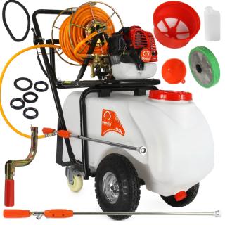 Motorový benzínový postrekovač 50L s kolieskami BEZ MOTORA - DEMON M83222