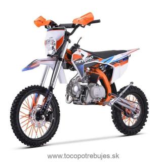 Pitbike MiniRocket DT125 17/14  Automat Enduro, oranžový