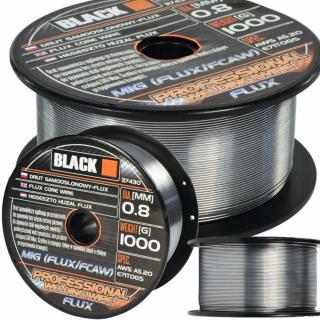 Zvárací drôt trubičkový 0,8mm 1kg FLUX BLACK