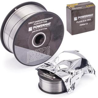 Zvárací drôt trubičkový 0,9mm FLUX-0,9-1 KG - POWERMAT PM0912