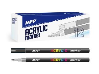akrylový popisovač 1mm - čierny 6410835