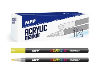 akrylový popisovač 1mm - žltý tmavý 6410844