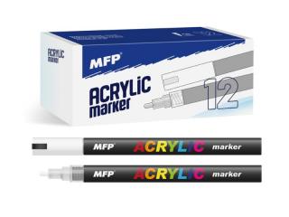 akrylový popisovač 4mm - biely 6410824