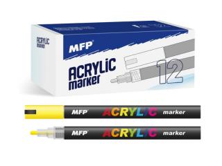 akrylový popisovač 4mm - žltý 6410832