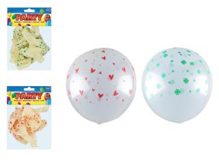 balónik M balenie 12ks nafukovací transparent podtlač 30cm 8000143