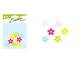 dekorácia kvet 2cm 12ks farebný mix 2221756