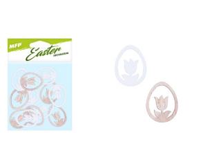 dekorácia tulipán 3cm 12ks prírodný mix 2221746