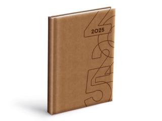 diár 2025 D801 PU light brown denný 7781354