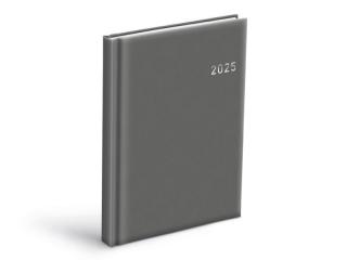 diár 2025 D801 PVC dark gray denný 7781349