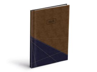 diár 2025 T805 PU blue/brown týždenný 7781374