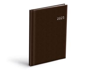 diár 2025 T805 PVC dark brown týždenný 7781373