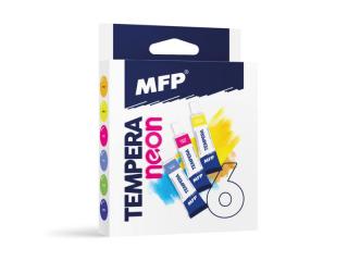 farby temperové set 6ks 12ml NEON 6300607