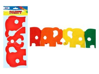 girlanda papier G04 slon 4m (18 x 15 cm) 1041911