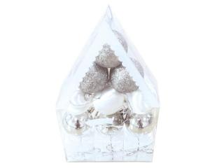 gule vianočné set 5cm/12ks strieborné 8886260