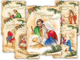 képeslap, karácsonyi 139 C, díszes szegély 1240780