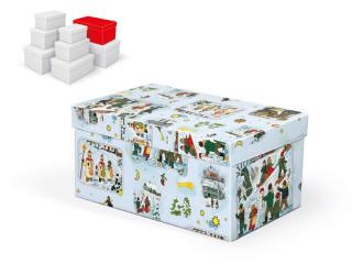 krabička darčeková vianočná B-V005-FL 26x17x13cm 5370767