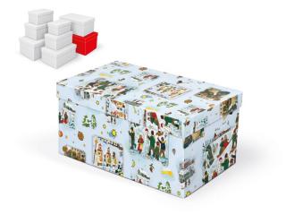 krabička darčeková vianočná B-V005-HL 30x19x15cm 5370769