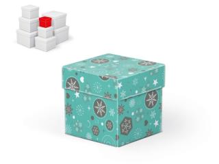 krabička darčeková vianočná C-V002-A  8x8x8cm 5370701