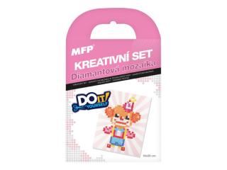 kreatívny set - diamantová mozaika klaun 1042144