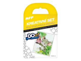 kreatívny set - maxi diamantová mozaika myška 1042139