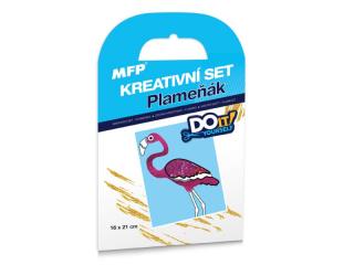 kreatívny set - Plameňiak - fóliová technika 1041996