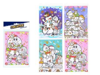 kreatívny set vianočný prianie s kamienkami + obálka140x230mm 8882329