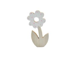 kvet 17,5cm biely drevo 2221621