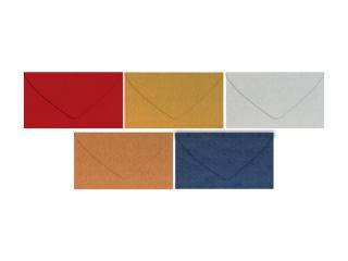listová obálka metallic C6 114x162mm - mix farieb 5550353