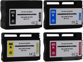 Náplne HP 932XL - 933XL CMYK - Multipack 4 renovovaných náplní