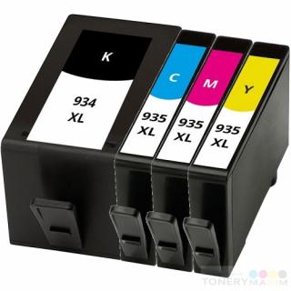 Náplne HP 934XL - 935XL CMYK - Multipack 4 renovovaných náplní