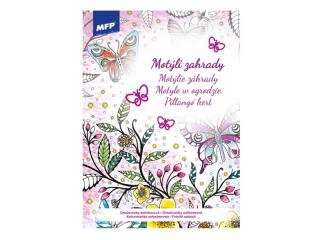 omaľovánky A4 antistresové Motýlie záhrady 210x290mm/32s 5301079