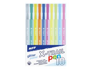 pero gelové 10ks set BS GLITTER + PASTEL 6001342
