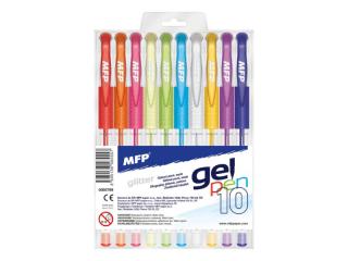 pero gelové 10ks setGG1068- 10 glitter 6000799