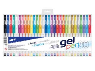 pero gelové 30ks set GX1038- 30 mix 6000800
