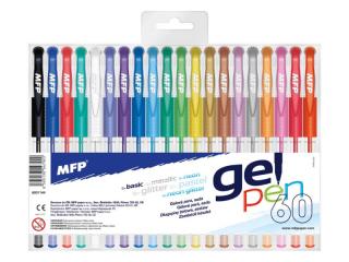 pero gelové 60ks set  1102- 1012M mix 6001144