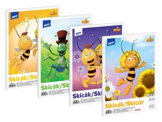 skicár A4/20 listov včielka Mája 170g 7501454