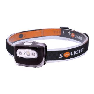 Solight LED čelové svietidlo, 3W + červené svetlo, 3x AAA