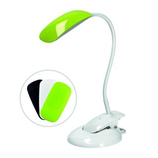 Solight LED stmievateľná lampička 2v1, podstavec aj klip, 5W 4000K, 3 farebné kryty