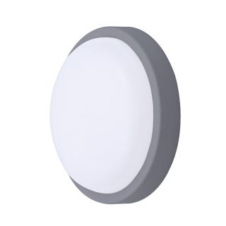 Solight LED vonkajšie osvetlenie guľaté, 13W, 910lm, 4000K, IP54, 17cm, sivá farba